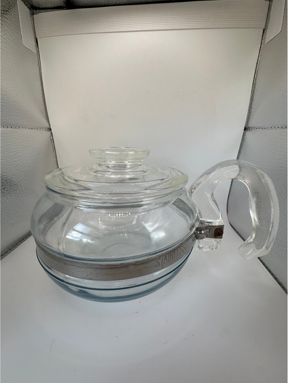 Vintage Pyrex Glass Teapot 8446 With Lid GREAT CONDITION